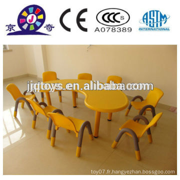JQP4412 Table et chaise en plastique pour enfants Jouet de meuble bon marché